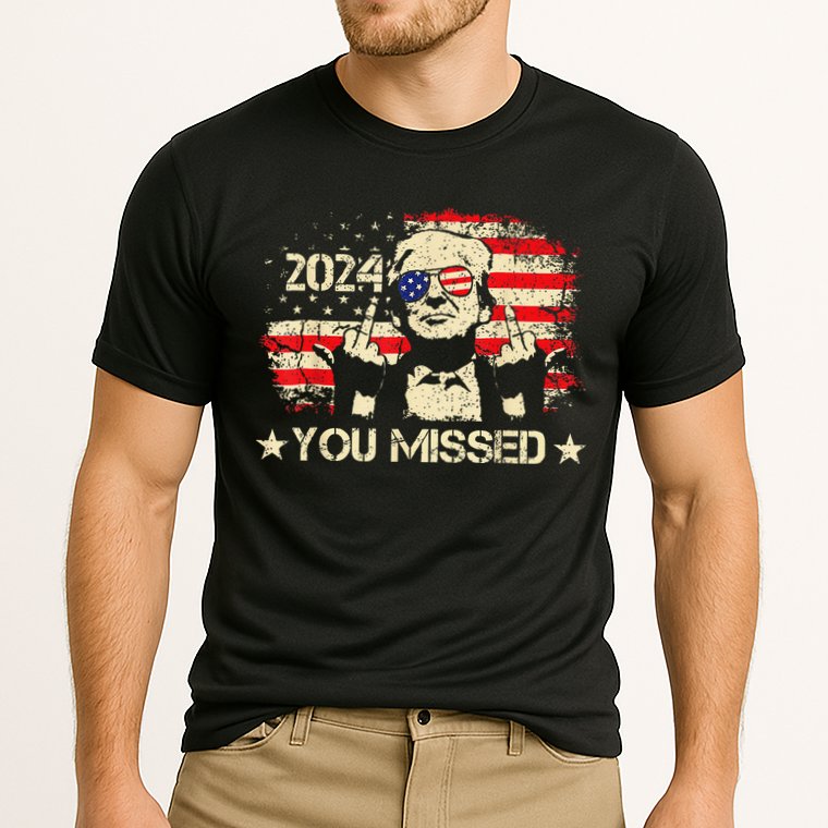 Trump You Missed Funny Trump 2024 Cooling Performance Crew T-Shirt