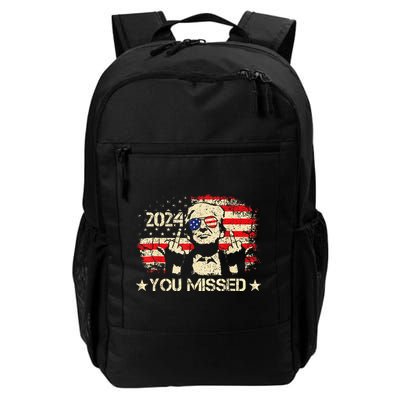 Trump You Missed Funny Trump 2024 Backpack