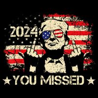 Trump You Missed Funny Trump 2024 Bucket Hat