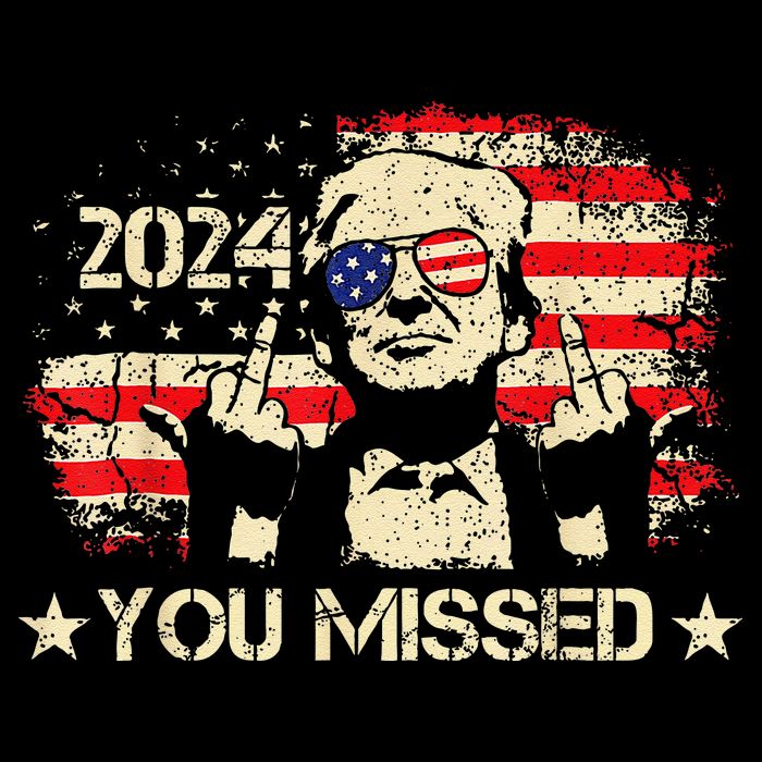 Trump You Missed Funny Trump 2024 Bucket Hat
