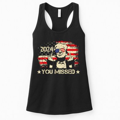 Trump You Missed Funny Trump 2024 Womens Tank Top