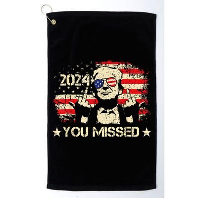 Trump You Missed Funny Trump 2024 Golf Towel