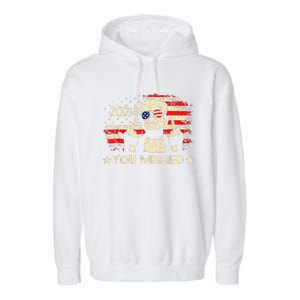 Trump You Missed Funny Trump 2024 Garment-Dyed Fleece Hoodie