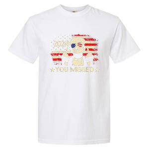 Trump You Missed Funny Trump 2024 Garment-Dyed Heavyweight T-Shirt