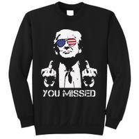 Trump You Missed Middle Finger 24 Vote Trump Sweatshirt