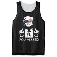 Trump You Missed Middle Finger 24 Vote Trump Mesh Reversible Basketball Jersey Tank