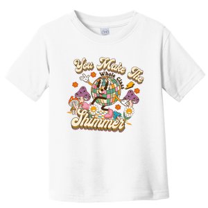 Teacher You Make The Whole Class Shimmer Groovy Back To School Toddler T-Shirt