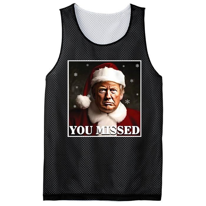 Trump You Missed Christmas Mesh Reversible Basketball Jersey Tank