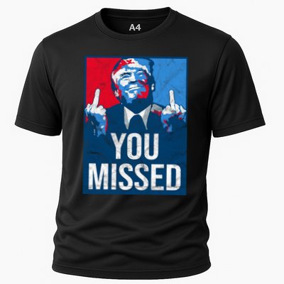 Trump You Missed Shooting Assassination Attempt Middle Finger Usa Patrioti Performance Shirt