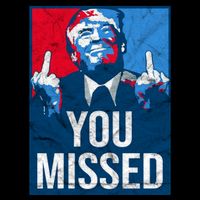 Trump You Missed Shooting Assassination Attempt Middle Finger Usa Patrioti Cooling Performance Crew T-Shirt