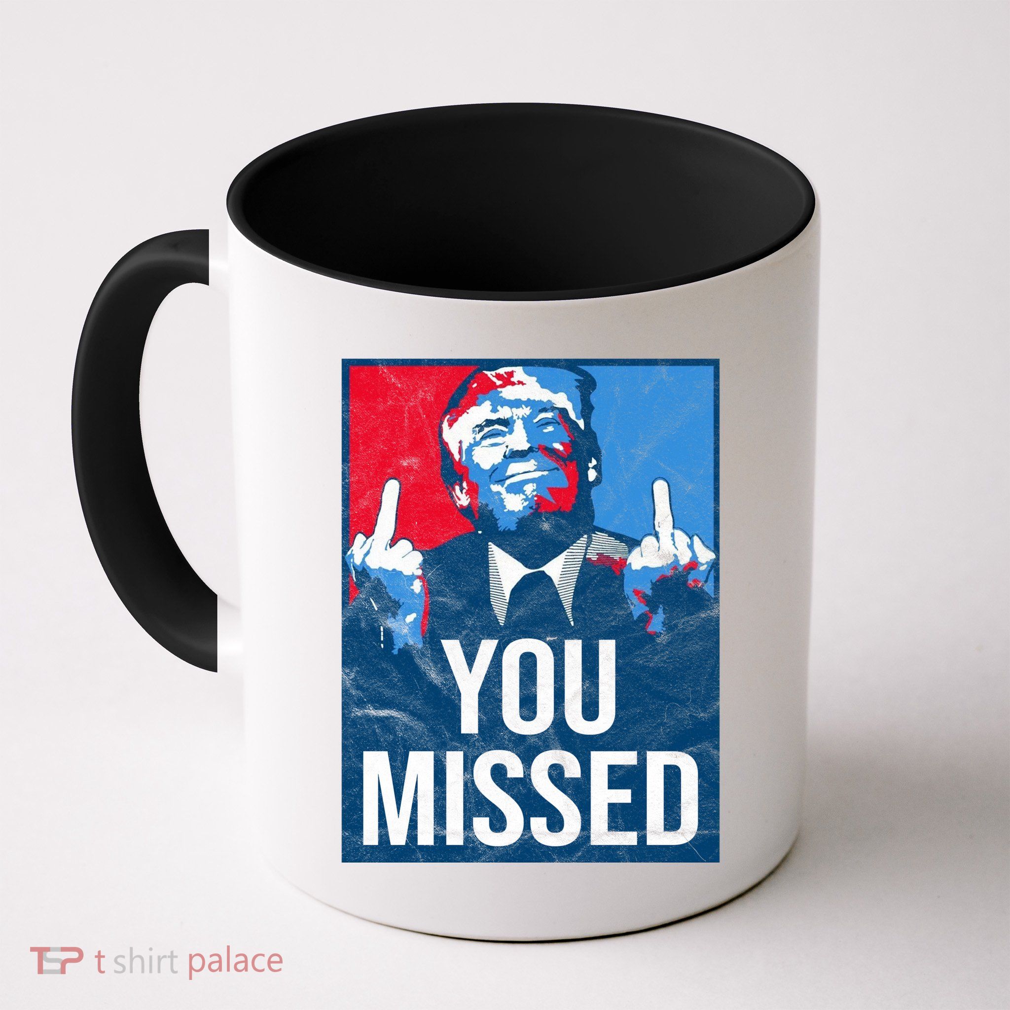 Trump You Missed Shooting Assassination Attempt Middle Finger Usa Patrioti Mug