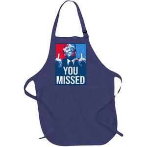 Trump You Missed Shooting Assassination Attempt Middle Finger Usa Patrioti Full-Length Apron With Pockets