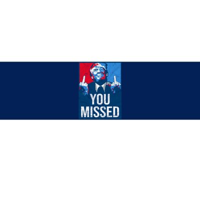 Trump You Missed Shooting Assassination Attempt Middle Finger Usa Patrioti Bumper Sticker