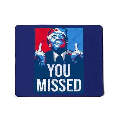 Trump You Missed Shooting Assassination Attempt Middle Finger Usa Patrioti Mousepad