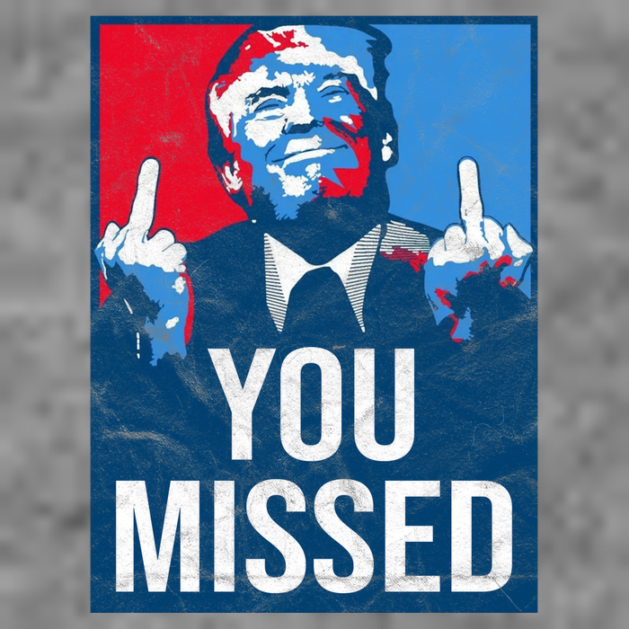 Trump You Missed Shooting Assassination Attempt Middle Finger Usa Patrioti Polo