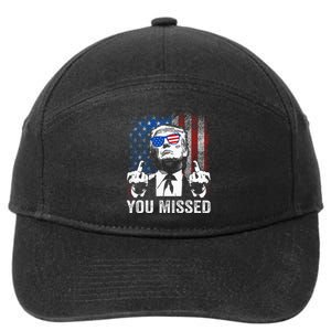 Trump You Missed Funny Trump Pro 2024 7-Panel Snapback Hat