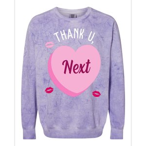 Thank You Next Anti Valentine Cute Candy Heart Colorblast Crewneck Sweatshirt