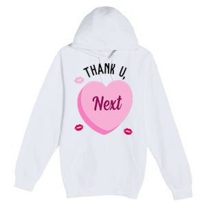 Thank You Next Anti Valentine Cute Candy Heart Premium Pullover Hoodie