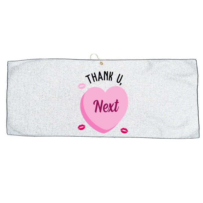 Thank You Next Anti Valentine Cute Candy Heart Large Microfiber Waffle Golf Towel