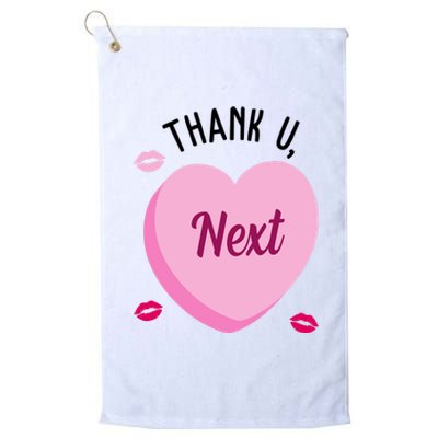 Thank You Next Anti Valentine Cute Candy Heart Platinum Collection Golf Towel