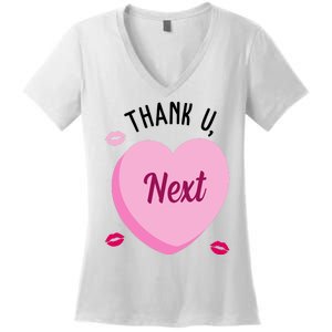 Thank You Next Anti Valentine Cute Candy Heart Women's V-Neck T-Shirt