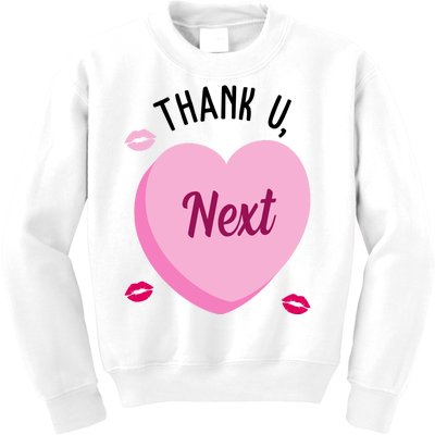 Thank You Next Anti Valentine Cute Candy Heart Kids Sweatshirt