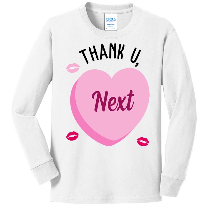 Thank You Next Anti Valentine Cute Candy Heart Kids Long Sleeve Shirt