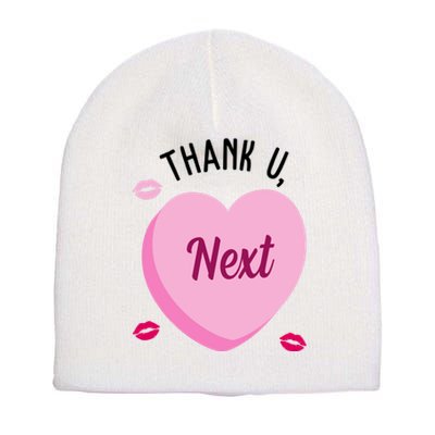 Thank You Next Anti Valentine Cute Candy Heart Short Acrylic Beanie