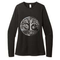 Tree Yggdrasil Of Life Viking Norway Runes Symbol Norse Rune Womens CVC Long Sleeve Shirt