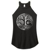 Tree Yggdrasil Of Life Viking Norway Runes Symbol Norse Rune Women's Perfect Tri Rocker Tank