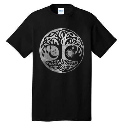 Tree Yggdrasil Of Life Viking Norway Runes Symbol Norse Rune  Tall T-Shirt