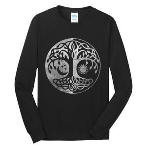 Tree Yggdrasil Of Life Viking Norway Runes Symbol Norse Rune  Tall Long Sleeve T-Shirt