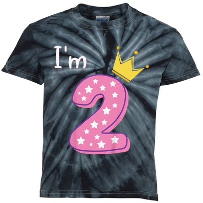 Two Year Old Birthday2yr 2nd 2 Year Old Birthday Kids Tie-Dye T-Shirt