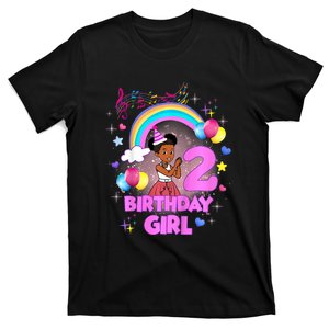 Two Year Old Birthday Girl Cute 2nd Birthday Corner T-Shirt