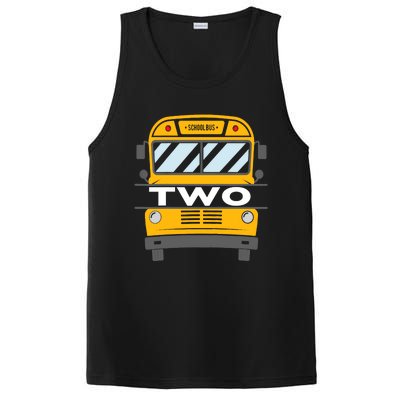 Two(2) Year Old 2nd Birthday School Bus Theme Party PosiCharge Competitor Tank