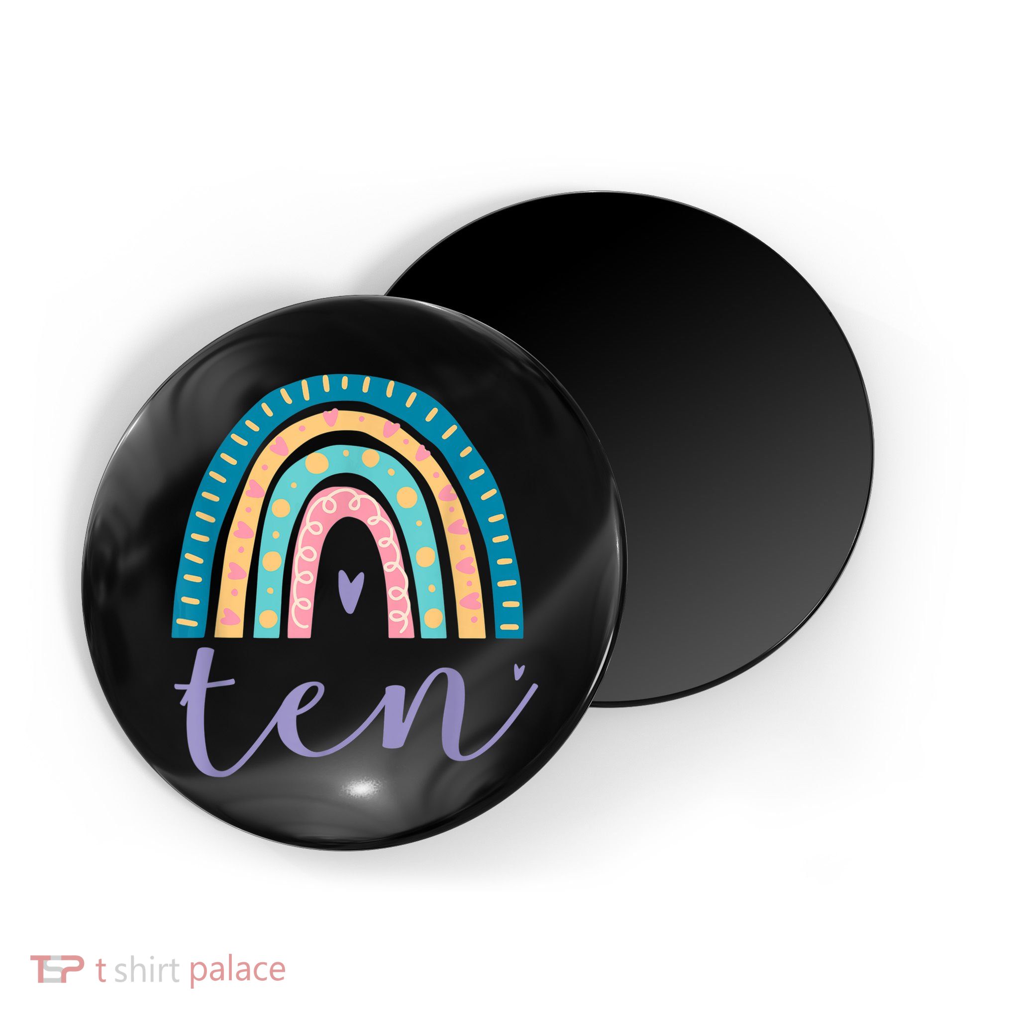 Ten Year Old Rainbow 10th Birthday Gifts For Girls 10 Bday Magnet