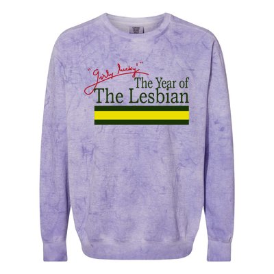 The Year Of The Lesbian Girly Lucky Colorblast Crewneck Sweatshirt