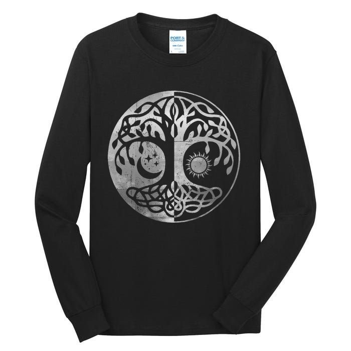 Tree Yggdrasil Of Life Viking Norway Runes Symbol Norse Rune Tall Long Sleeve T-Shirt