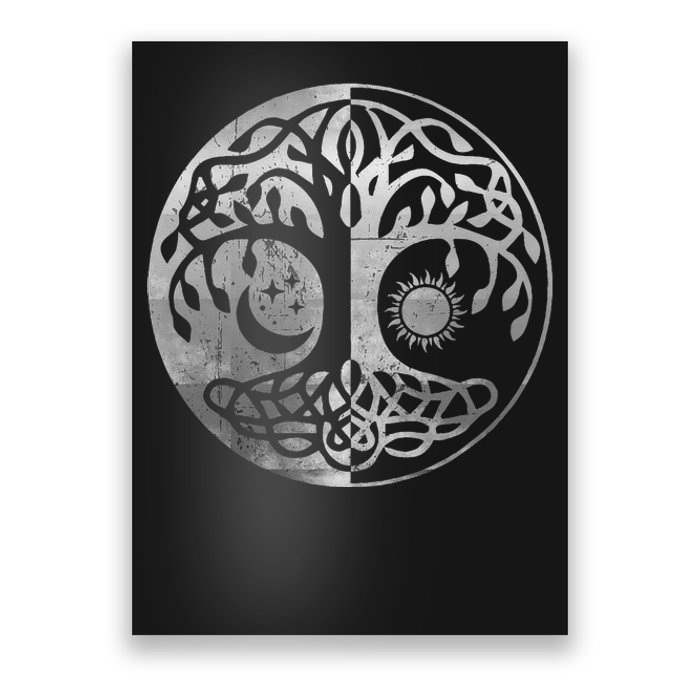 Tree Yggdrasil Of Life Viking Norway Runes Symbol Norse Rune Poster