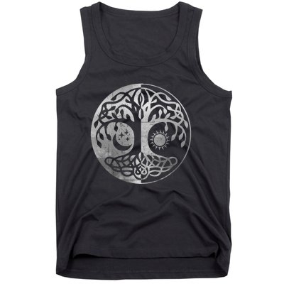 Tree Yggdrasil Of Life Viking Norway Runes Symbol Norse Rune Tank Top