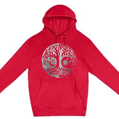 Tree Yggdrasil Of Life Viking Norway Runes Symbol Norse Rune Premium Pullover Hoodie