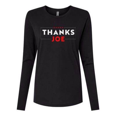 Thank You President Thank You Joe Biden Thanks Joe Womens Cotton Relaxed Long Sleeve T-Shirt