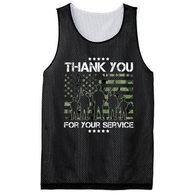 Thank You Patriotic Veteran Memorial Day USA Camouflage Mesh Reversible Basketball Jersey Tank