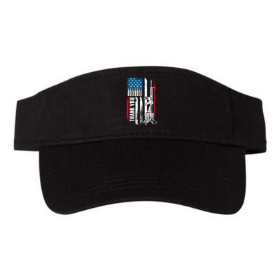 Thank You Patriotic Men Memorial Day 4th Of July US Flag Visor