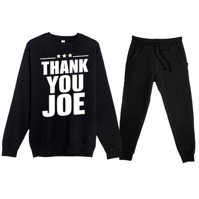 Thank You President Gift Ideas Premium Crewneck Sweatsuit Set