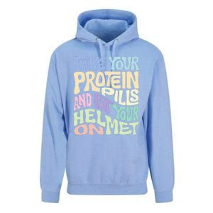 Take Your Protein Pills And Put Your Helmet On Unisex Surf Hoodie