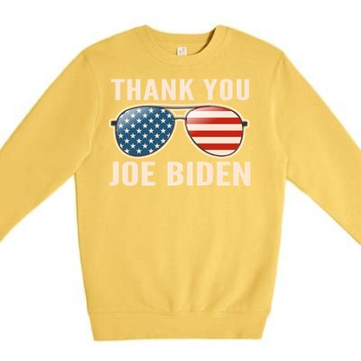 Thank You President Thank You Joe Biden Premium Crewneck Sweatshirt