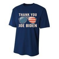 Thank You President Thank You Joe Biden Performance Sprint T-Shirt