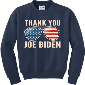 Thank You President Thank You Joe Biden Kids Sweatshirt