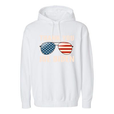 Thank You President Thank You Joe Biden Garment-Dyed Fleece Hoodie